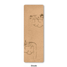 Load image into Gallery viewer, Yoga Natural Cork TPE Yoga Mat For Fitness Sports Mats Pilates Exercise Non-Slip Yoga Mat With Position Body Line Training Pad 183*61