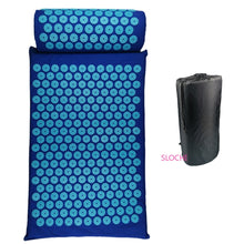 Load image into Gallery viewer, Yoga Massager Cushion &amp; Acupressure Mat Acupressure Relieve Stress Back Body Pain Spike Mat Acupuncture Massage Mat